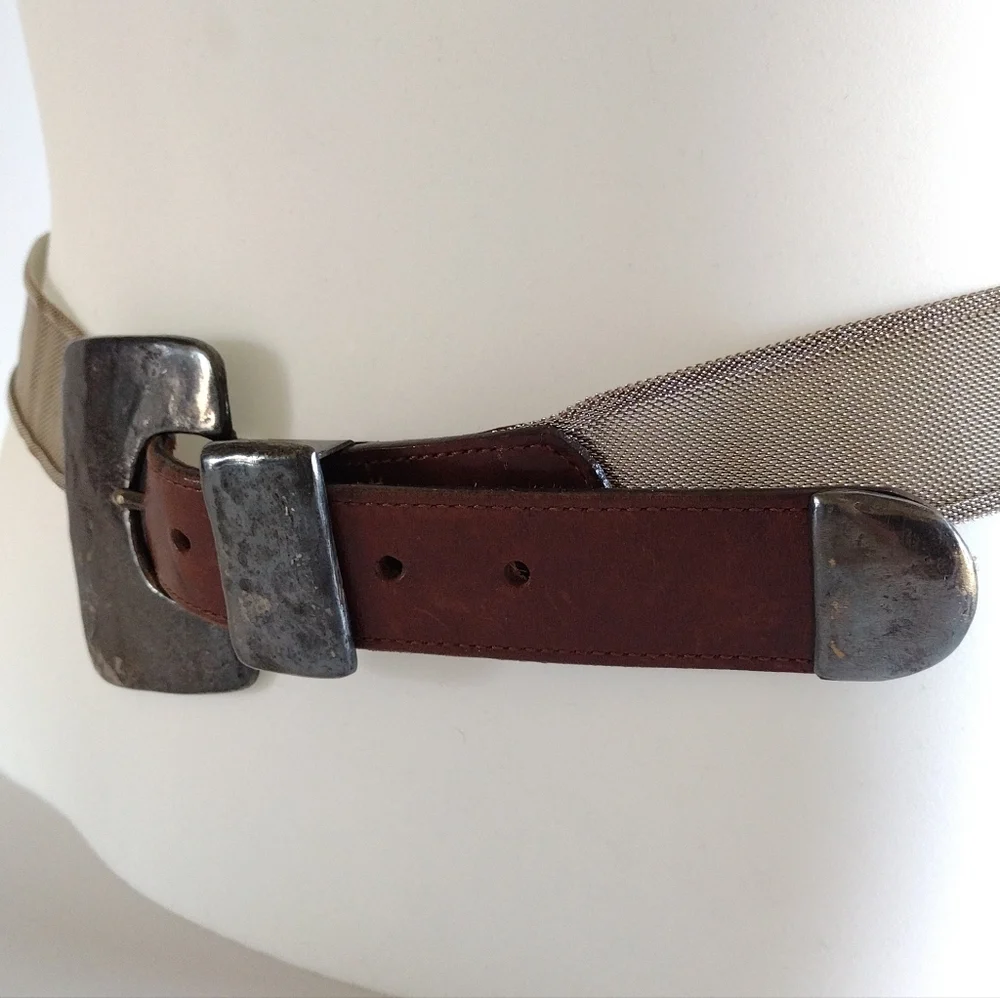 Jenny And The Boys Industrial Mesh Leather Belt